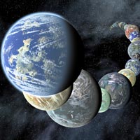 Ilustrasi artis mengenai gambaran planet terrestrial yang ada di bintang mirip Matahari. Kredit Gambar : NASA/JPL-Caltech