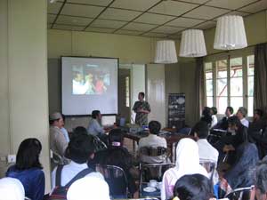 Presentasi dari Planetarium Jakarta.