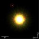 1RSX J160929.1-210524 dan planet pengiringnya yang bermassa ~8 massa Jupiter. Kredit: Gemini Observatory
