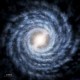 Galaksi Bima Sakti seperti yang digambarkan dalam Atlas Alam Semesta. Kredit : Atlas of the universe