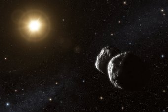 Impresi artis untuk asteroid Barbara. kredit : ESO