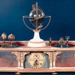 Planetarium kuno oleh David Hahn (Orrery, jam astronomis, bola langit), dibuat untuk Herzog Ernst II dari Gotha, tahun 1780. Gambar: Schlossmuseum Gotha