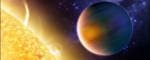 Ilustrasi exoplanet yang sedang transit. Kredit: NASA/Hubble 