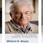 Para penerima hadiah nobel atas pekerjaannya menemukan CCD. Kredit : nobelprize.org