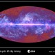 Alam semesta dalam gelombang mikro yangd ilihat Planck. kredit : Planck/ESA