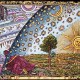 ``Seorang padri abad pertengahan bercerita bahwa ia telah menemukan titik di mana langit dan Bumi bersentuhan...'' Sebuah ilustrasi dari buku Camille Flammarion, L'atmosphère: météorologie populaire (Atmosfer: Meteorologi populer).