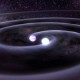 Interaksi bintang katai putih ganda. Kredit : Tod Strohmayer (GSFC), CXC, NASA, Dana Berry (CXC).