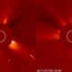 Dinamika komet dalam sekuens citra teleskop LASCO C2. Perhatikan perubahan panjang ekornya. Kredit foto : NASA, 2011