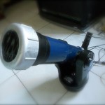 Filter Matahari yang dipasang di teleskop. Kredit : ivie