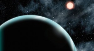 Ilustrasi Kepler-421b yang mengitari bintang induk dari kejauhan. Kredit: David A. Aguilar (CfA)