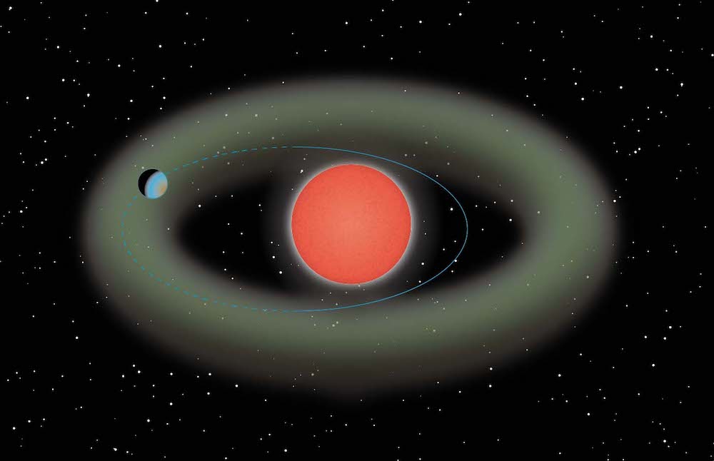 Super planet Earth in the sun’s “near” red dwarf star